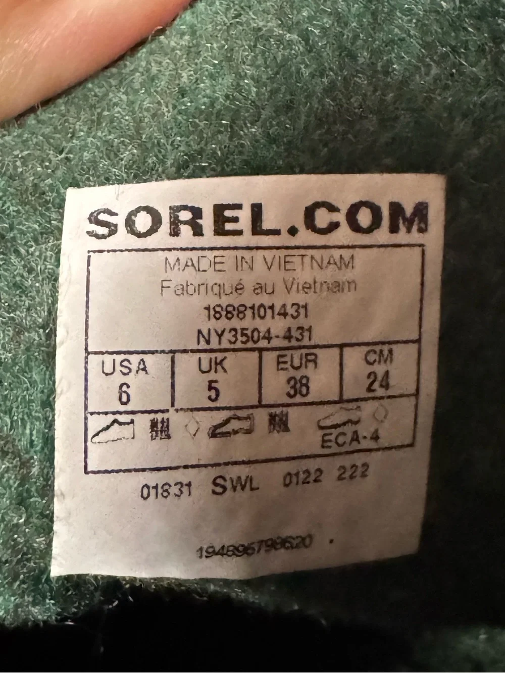 Sorel Kids' Flurry Boot SZ 6 Blue & Black